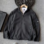 Descente Coat Acrylic Fleece Fabric Formal Business Sophistication