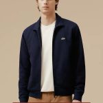 Lacoste Jeans Red Cotton Pure Down Fleece Simple Style Winter Embroidery