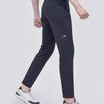 Descente Trousers Red Fleece Outdoor Zippered Pocket