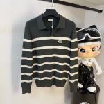Gucci Sweater Ash Wool Blend Jacquard Autumn Winter
