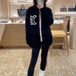 Louis Vuitton Sweater Wool Nylon Plush Autumn Winter And Side Pockets