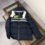 Gucci Down Jacket Blue Duck Winter