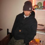 Carhartt Outerwear Red Cotton Canvas Thick Wool Fleece Street Style Overlock Stitching