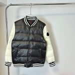 Moncler Jacket Black Duck Down Polyester Winter Patch