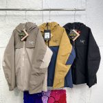 Archaeopteryx Outerwear Red Gore-Tex Goose Down Nylon Mesh Fabric Winter Hidden Pocket