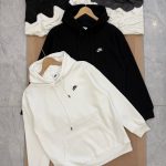 Nike Hoodie Red Cotton Fleece Simple And Versatile Sophistication Autumn Winter