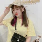 Prada Waist Bag Red Nylon Metal Logo