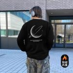 Nike Sweatshirt Black Cotton Fleece