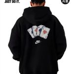 Nike Hoodie Red Cotton Fleece Sturdy And Durable