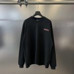 Balenciaga Long-Sleeved T-Shirt Ash Cotton Ribbed Autumn Winter