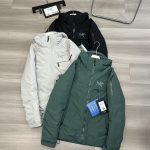 Arcteryx Jackets Red Gore-Tex Down Mesh 3D Logo Zippered Pocket