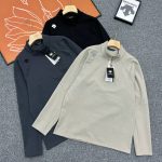 Descente Long-Sleeved Red Quick-Drying Fabric Autumn Winter 3D Cutting Patch