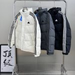 Adidas Down Jacket Black Feather Duck Exquisite Workmanship Winter