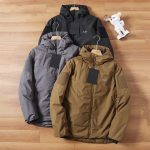 Archaeopteryx Down Jacket Green Nylon High-Quality Materials Outdoor Windproof Soft And Gentle Three-Proof Fabric Embroidery Patch
