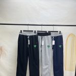 Bottega Veneta Long Pants Blue Fleece Winter