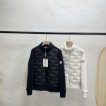 Moncler Coats Red Duck Down Fleece Winter