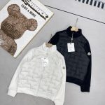 Moncler Coats Red Duck Down Fleece Winter
