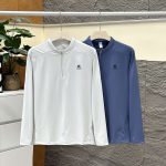 Descente Long-Sleeved Shirts Fleece Double-Sided Fabric Unrestricted Movement Quick-Drying Sports And Leisure Understated Luxury
