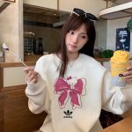Adidas Sweatshirt Black Cotton Fleece