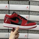 Jordan Sneakers Red Patent Leather