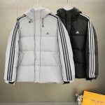 Adidas Down Jacket Black Feather Duck Exquisite Workmanship Winter