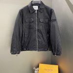 Dior Cotton-Padded Coat Black Cotton