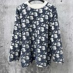 Dior Long Sleeves Red Cotton Wool Blend Twill Jacquard