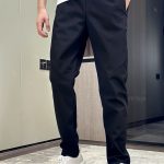 Descente Long Pants Red Polyester Spandex Fleece Winter Warm Patch