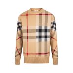 Burberry Sweater Red Wool Polyester Jacquard Winter