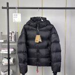 Burberry Down Jacket Red Playful Style Winter Zippered Pocket