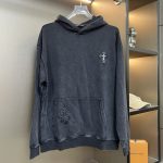 Chrome Hearts Hoodie Ash Silk Embroidery