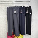 Descente Trousers Red Simple And Elegant Autumn Winter Slim Fit Side Pockets