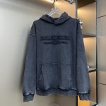 Balenciaga Hoodie Ash Cotton Silk