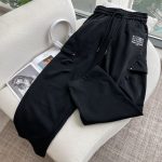 Margiela Casual Trousers Red Cotton Fleece Winter