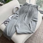 Margiela Casual Trousers Red Cotton Fleece Winter