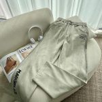 Margiela Casual Trousers Red Cotton Fleece Winter