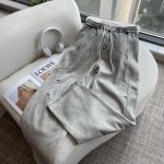 Balenciaga Casual Trousers Red Cotton Fleece Winter