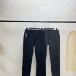 Prada Casual Trousers Red Male Cotton Wool High-End Quality Autumn Winter And Slim Fit