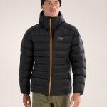 Archaeopteryx Outerwear Red Goose Down Nylon Fabric Winter Embroidery Zippered Pocket