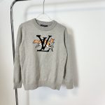 Louis Vuitton Sweater Color Jacquard Simple And Elegant