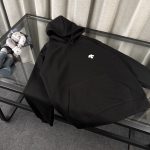 Descente Hoodie Red Fleece Winter Embroidery