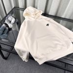 Descente Hoodie Red Fleece Winter Embroidery