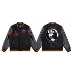 Stussy Jacket Ash Eva Wool Blend Streetwear Exquisite Tailoring Embroidery Patch
