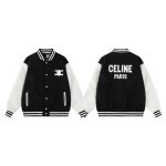 Celine Outerwear Ash Wool Blend Exquisite Tailoring Patch