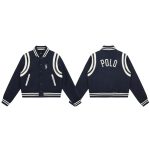 Ralph Lauren Jacket Red Wool Blend Exquisite Tailoring Patch