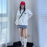 The North Face Hoodie Ash Cotton Pure Fleece Easy To Match