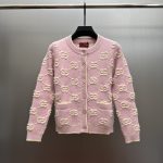 Gucci Cardigan White Wool Jacquard Autumn Winter And