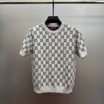 Gucci Short Sleeves Color Wool Blend Jacquard Pattern