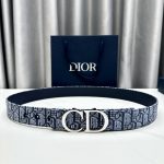 Dior Belt Red Cowhide