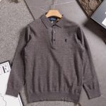 Ralph Lauren Long-Sleeved Shirt Red Wool Down Autumn Early Slim Fit